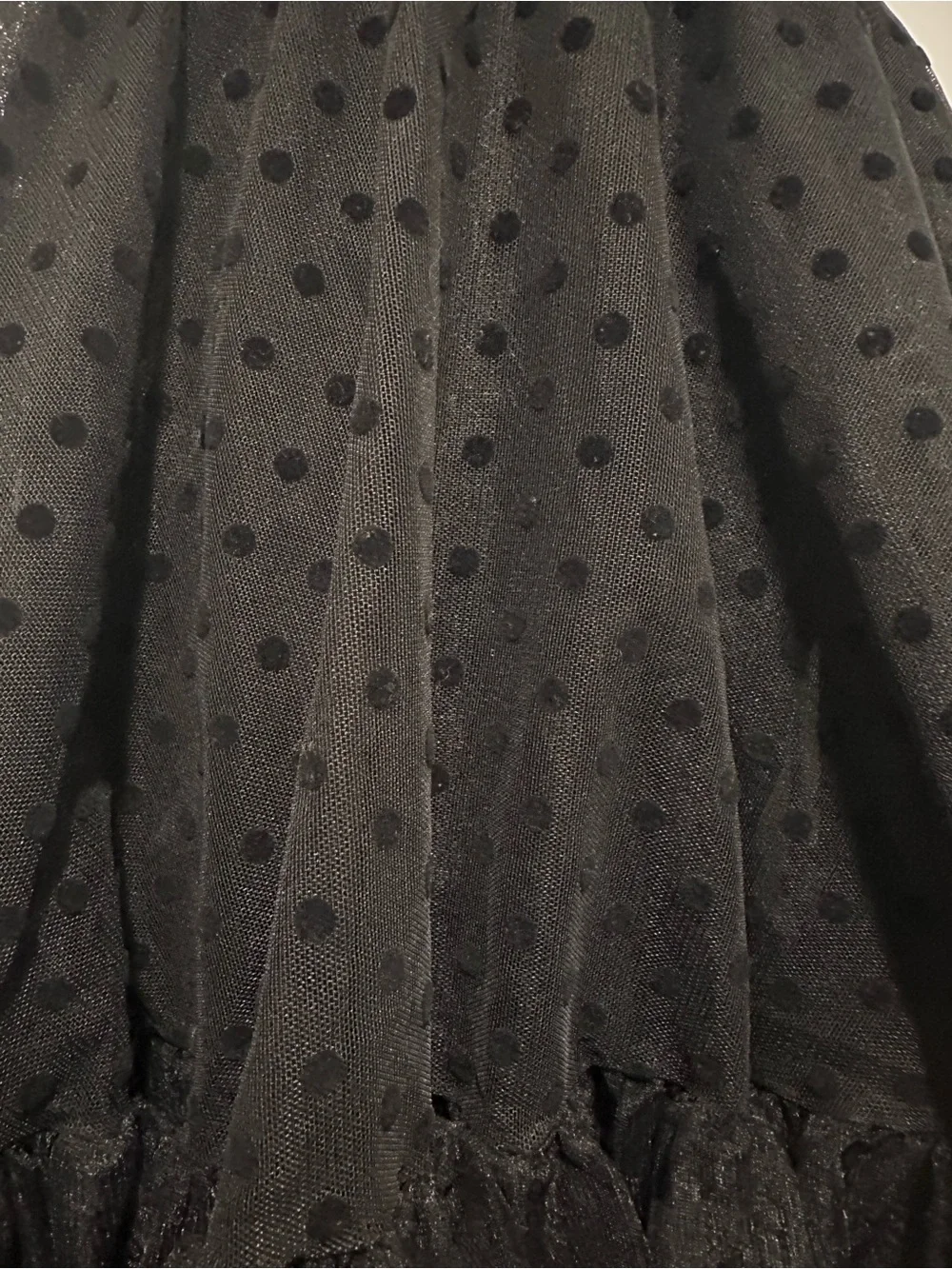 A Wish Come True Black Polka Dot Tulle Dance Costume Dress Goo Goo Muck